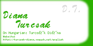 diana turcsak business card